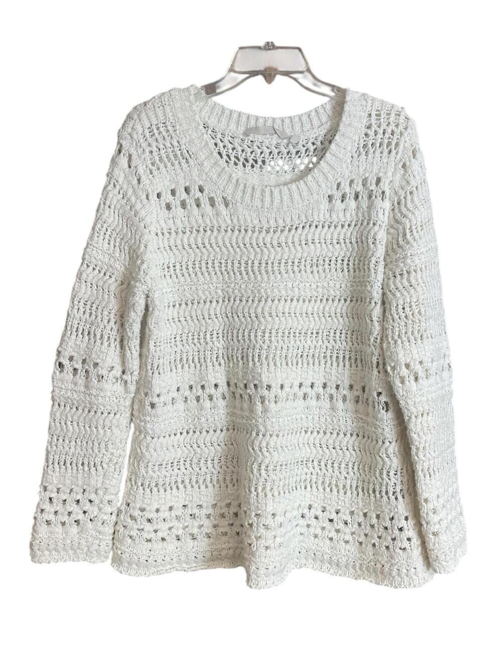 Soft Surroundings Bristol cream colored knit sweater large